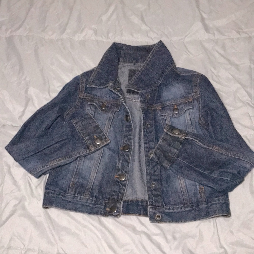 Girls Button Jean Jacket
